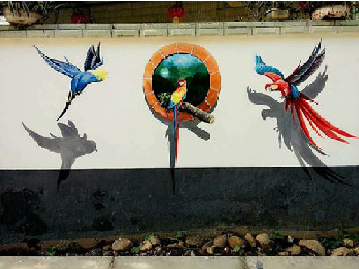 松滋视觉错位-3D墙绘设计