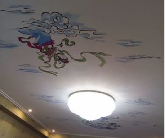 松滋如何快速绘制天花板上的手绘墙？